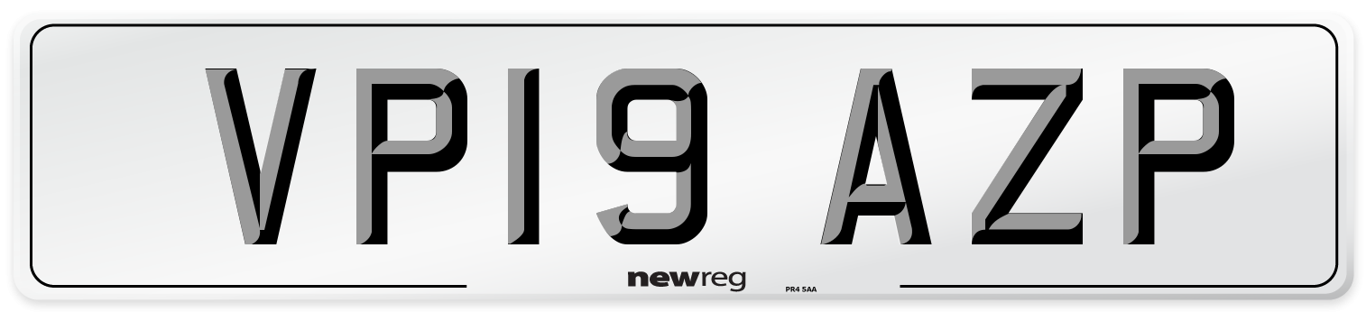 VP19 AZP Number Plate from New Reg
